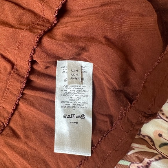 Anthropologie Red and Pink Ruffled Tiered Midi Sundress - Picture 9 of 9